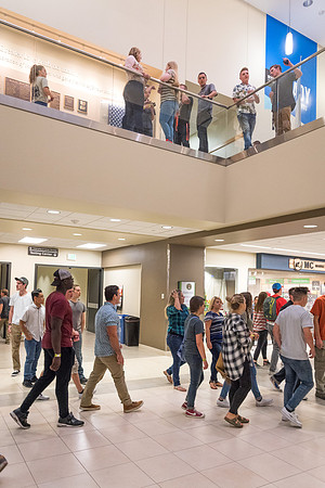 Students gather at I-Night on campus to celebrate the start of a new semester.