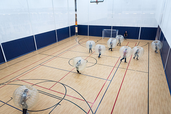 At I-Night, the gyms in the I-Center are filled with many games for students to enjoy themselves.