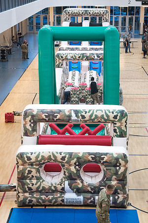At I-Night, the gyms in the I-Center are filled with many games for students to enjoy themselves.