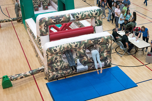 At I-Night, the gyms in the I-Center are filled with many games for students to enjoy themselves.