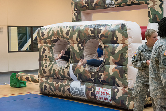 At I-Night, the gyms in the I-Center are filled with many games for students to enjoy themselves.