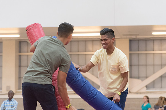 At I-Night, the gyms in the I-Center are filled with many games for students to enjoy themselves.