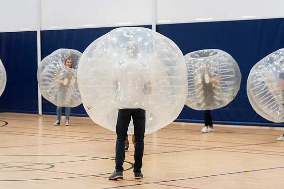 At I-Night, the gyms in the I-Center are filled with many games for students to enjoy themselves.