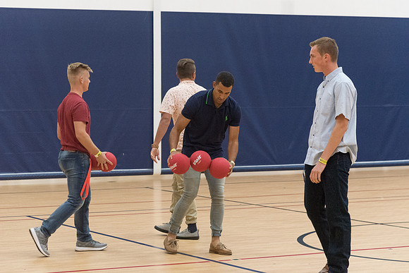 At I-Night, the gyms in the I-Center are filled with many games for students to enjoy themselves.
