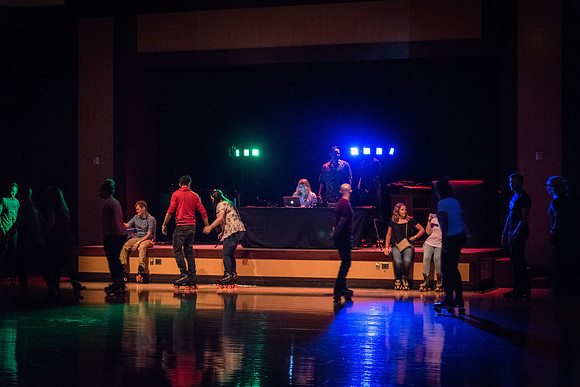 Students can rollerskate in the MC Ballroom during I-Night.