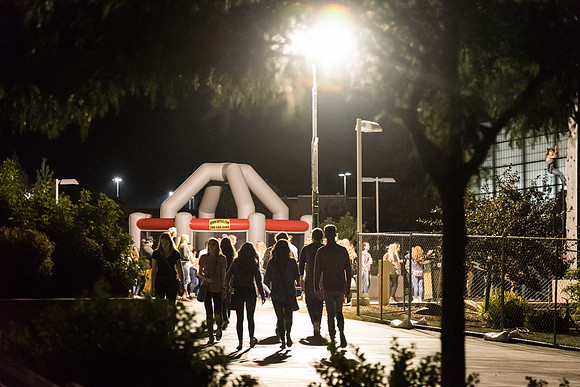 Students gather at I-NIght to celebrate the start of a new semester. 2017