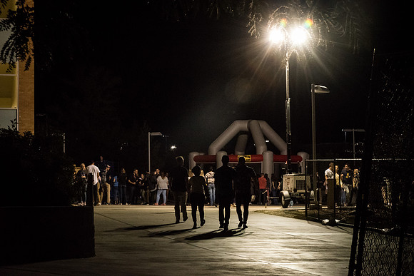 Students gather at I-NIght to celebrate the start of a new semester. 2017