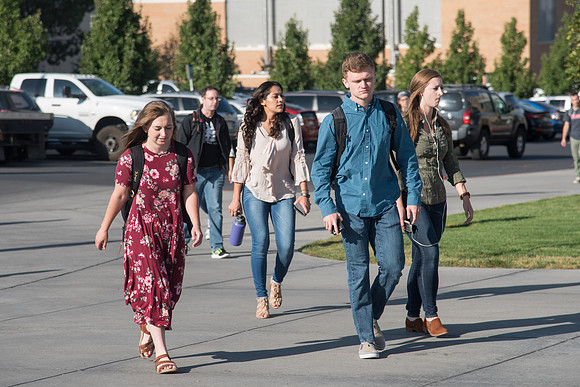 BYU- Idaho Students getting back to classes for Fall Semester. Sept 2017