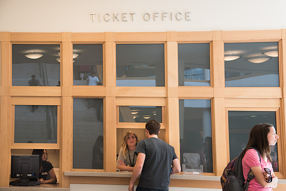 Students arriving to the i-Center for the BYU-Idaho Devotional. Sept 2017