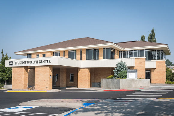 A photo of the Student Health Center on Campus.