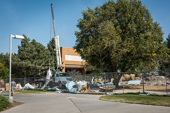Even when school starts back up in the fall, construction still takes place all over campus