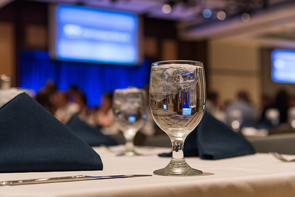 Employees gather in the MC Ballroom for the Employee Banquet. 2017