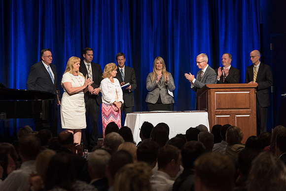 During the Banquet, employees are recognized and awarded for their hard work and dedication. 2017
