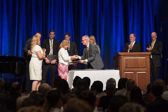 During the Banquet, employees are recognized and awarded for their hard work and dedication. 2017