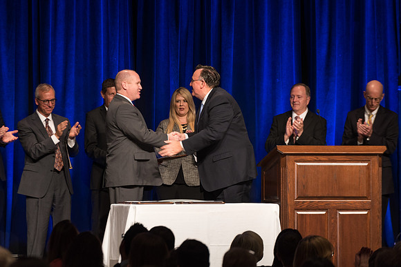 During the Banquet, employees are recognized and awarded for their hard work and dedication. 2017