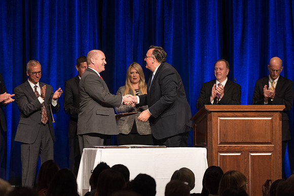 During the Banquet, employees are recognized and awarded for their hard work and dedication. 2017