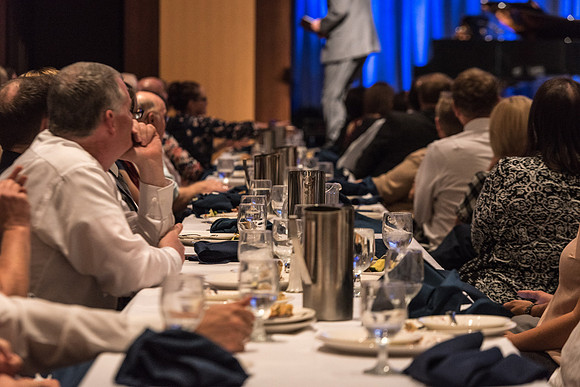 Employees gather in the MC Ballroom for the Employee Banquet. 2017
