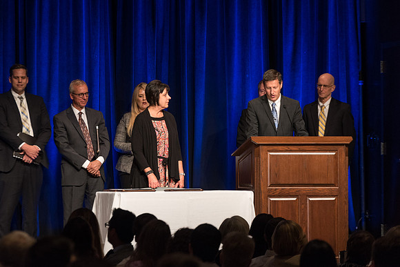 During the Banquet, employees are recognized and awarded for their hard work and dedication. 2017