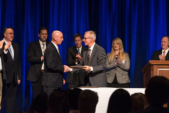 During the Banquet, employees are recognized and awarded for their hard work and dedication. 2017