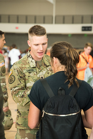 Incoming students learn about ways to get involved at BYU-Idaho.