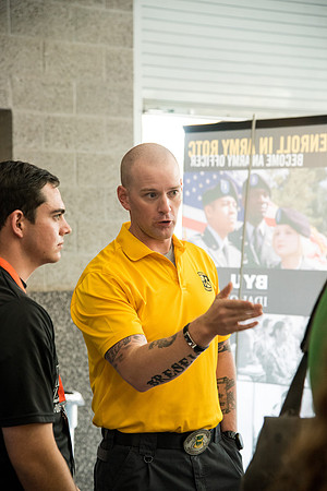 Incoming students learn about ways to get involved at BYU-Idaho.
