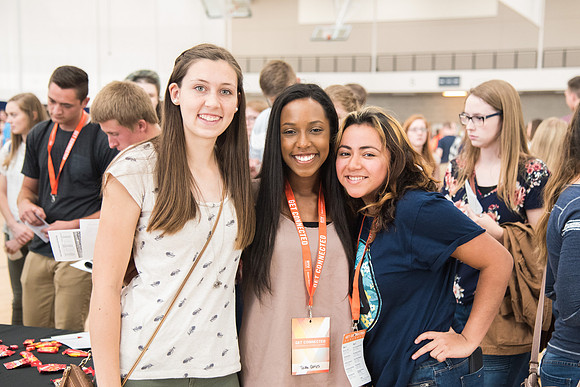 Incoming students learn about ways to get involved at BYU-Idaho.