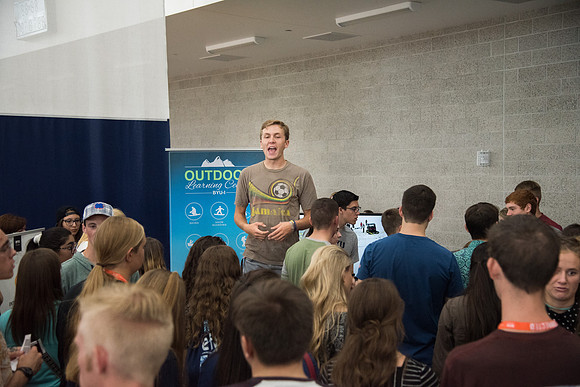 Incoming students learn about ways to get involved at BYU-Idaho.