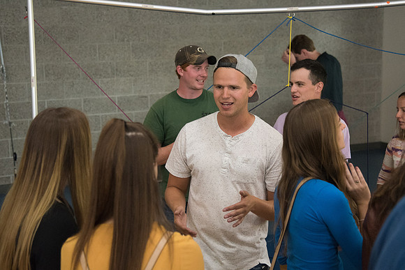 Incoming students learn about ways to get involved at BYU-Idaho.