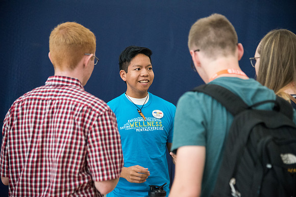 Incoming students learn about ways to get involved at BYU-Idaho.