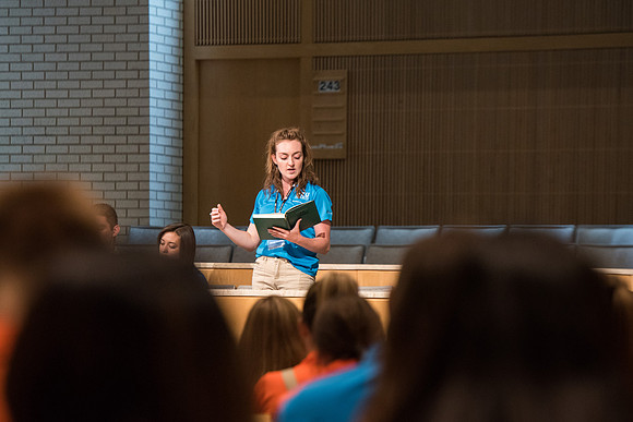 Student Support gathers for a Spirit Conference right before the Fall 2017 Semester begins.