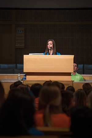 Student Support gathers for a Spirit Conference right before the Fall 2017 Semester begins.