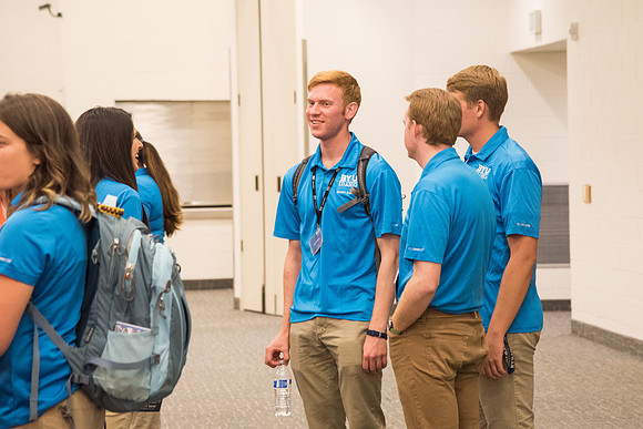 Student Support gathers for a Spirit Conference right before the Fall 2017 Semester begins.