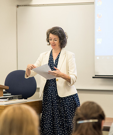 Rhonda Seamons, Elementary Education teacher, teaches Children's Literature.