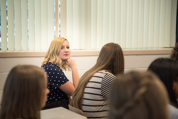 Rhonda Seamons, Elementary Education teacher, teaches Children's Literature.