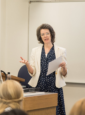Rhonda Seamons, Elementary Education teacher, teaches Children's Literature.