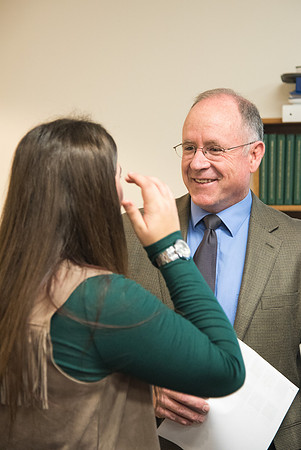Students learn about College Success from Mark Orchard and their classmates through group discussions.