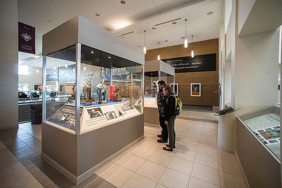 Legacy Hall in the Manwaring Center received some additional art work creating a lasting tribute to the ongoing Sprit of Ricks here at BYU-Idaho.  Two new show cases were added to Legacy Hall to pay t