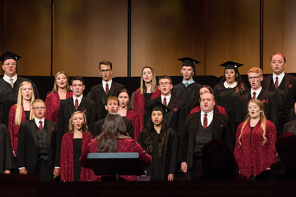 BYU-Idaho Graduation. Commencement choir. Spring Semester
