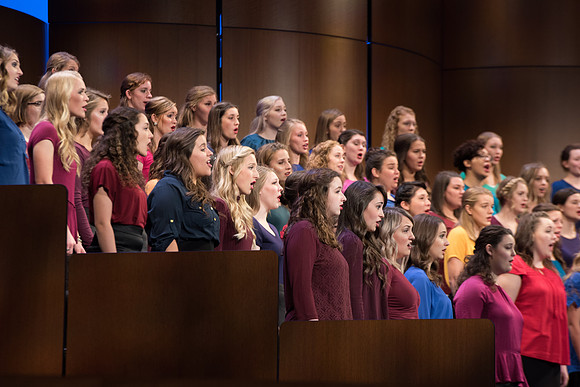 BYU-Idaho choir singing during the 17th President Inauguration. Sept 2017