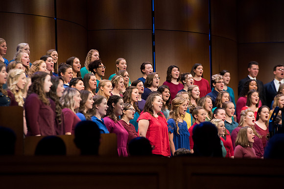 BYU-Idaho choir singing during the 17th President Inauguration. Sept 2017