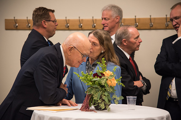 Elder Dallin H. Oaks prepares for the Inauguration. 2017