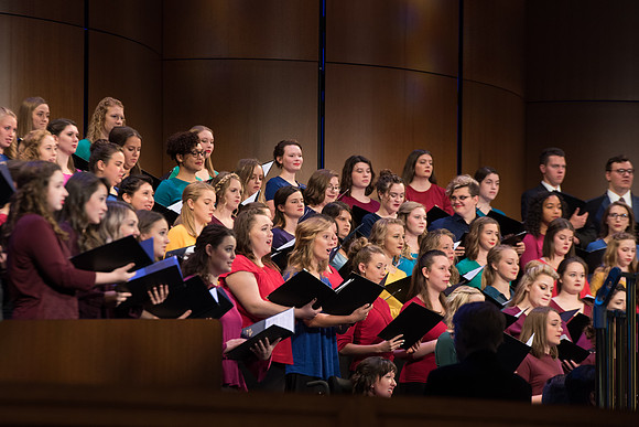 BYU-Idaho choir singing during the 17th President Inauguration. Sept 2017