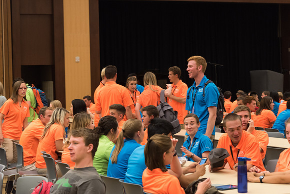 Student Support members meet at the end of Spirit Conference for dinner.