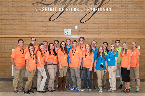 Student Support groups gather for a photo in Legacy Hall.