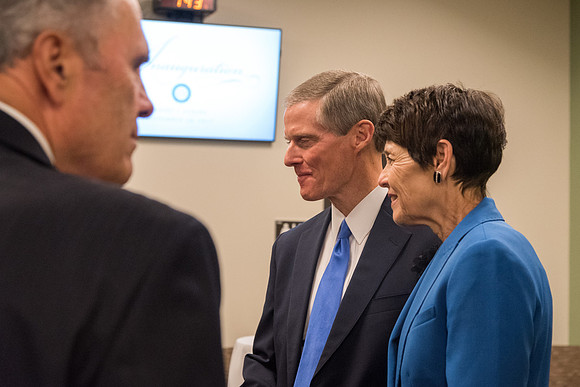 Elder and Sister Bednar attend the Inauguration of President Henry J. Eyring. 2017