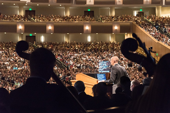 President Henry J. Eyring speaks at his Inauguration. 2017