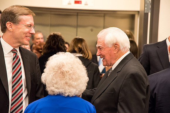 Former Presidents, General Authorities, Wives, and Presidents' families meet together post-Inauguration. (Pictured: Joe J. Christensen)