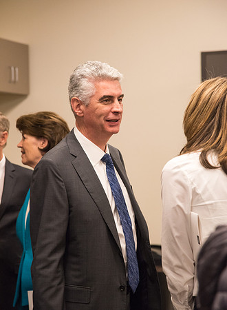 Former Presidents, General Authorities, Wives, and Presidents' families meet together post-Inauguration. (Pictured: Bishop Gerald Causse)
