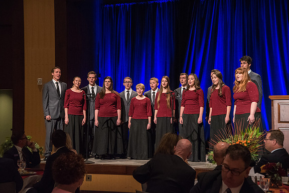 Vocal Union sings a musical number for the Inauguration Luncheon. Sept 19, 2017