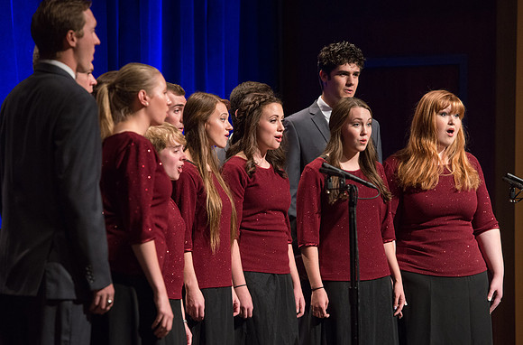 Vocal Union sings a musical number for the Inauguration Luncheon. Sept 19, 2017